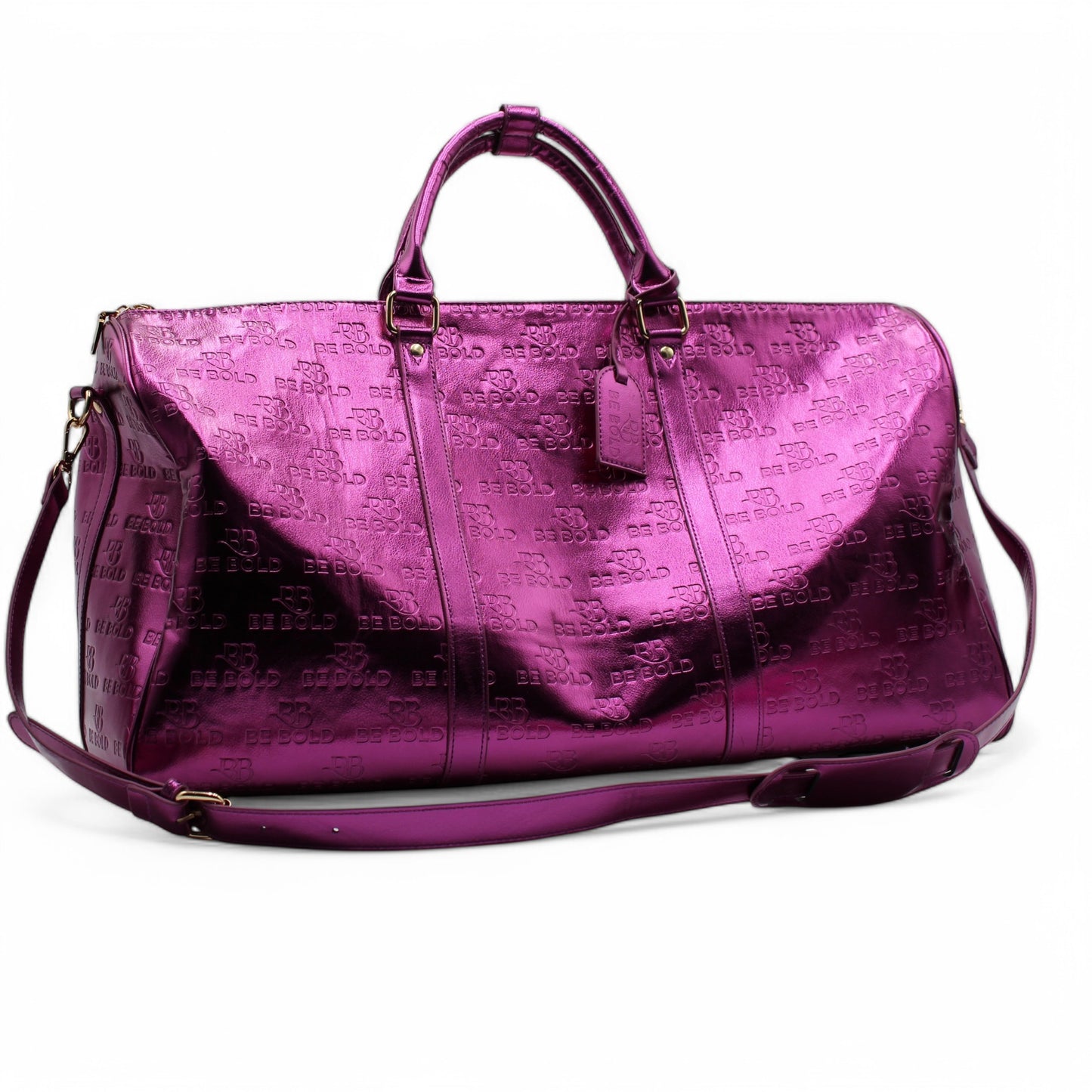 Be Bold Purple Metallic Tote & Duffel Set