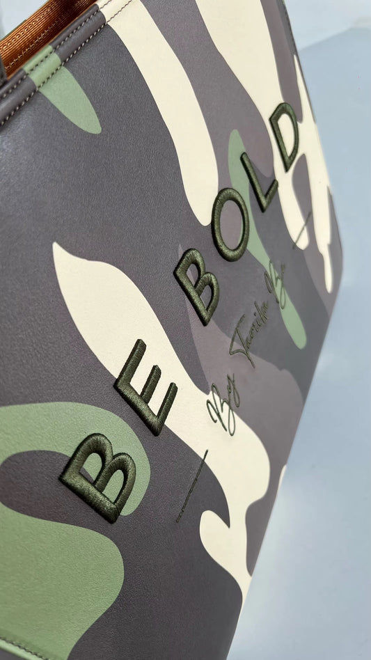 Be Bold Camouflage Tote Bag