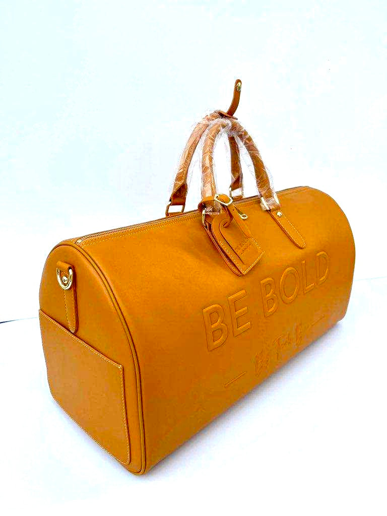Custom Leather Duffle Bag