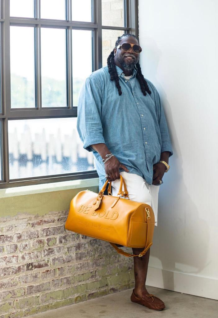 Custom Leather Duffle Bag