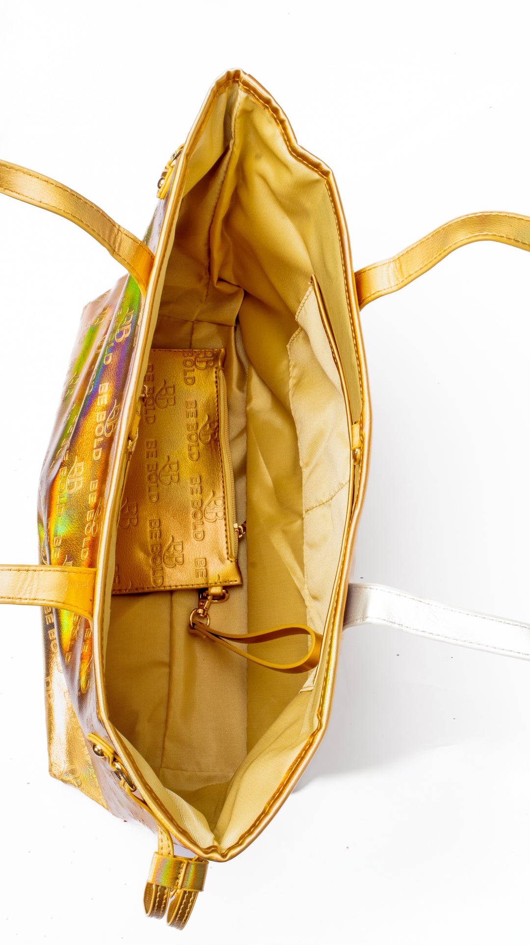 The Be Bold Luxe Gold Tote Set