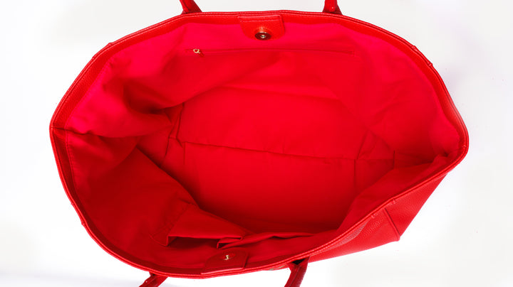 Be Bold™ Luxe Script Tote – Red Edition