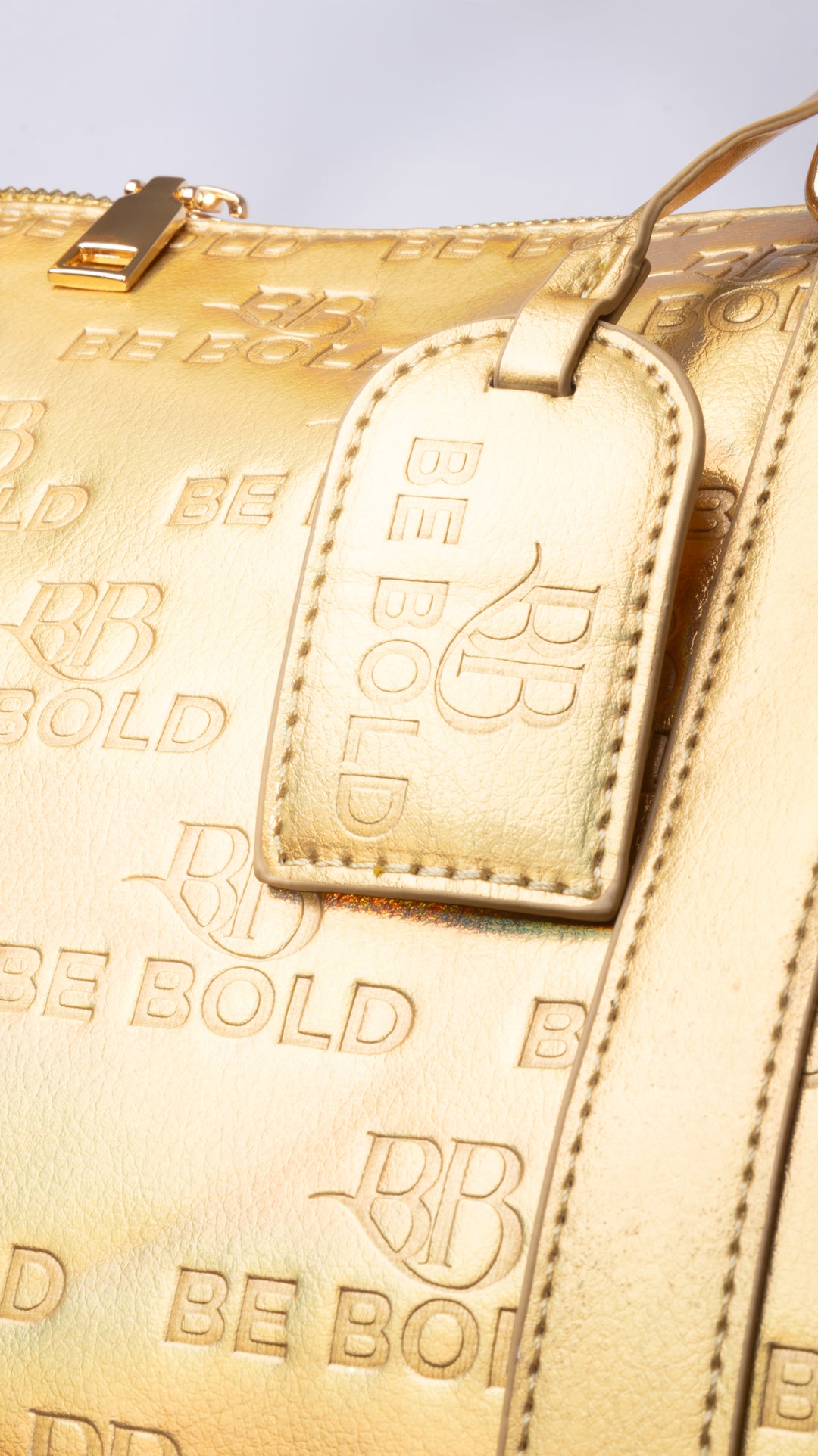 The Be Bold Luxe Gold Duffel