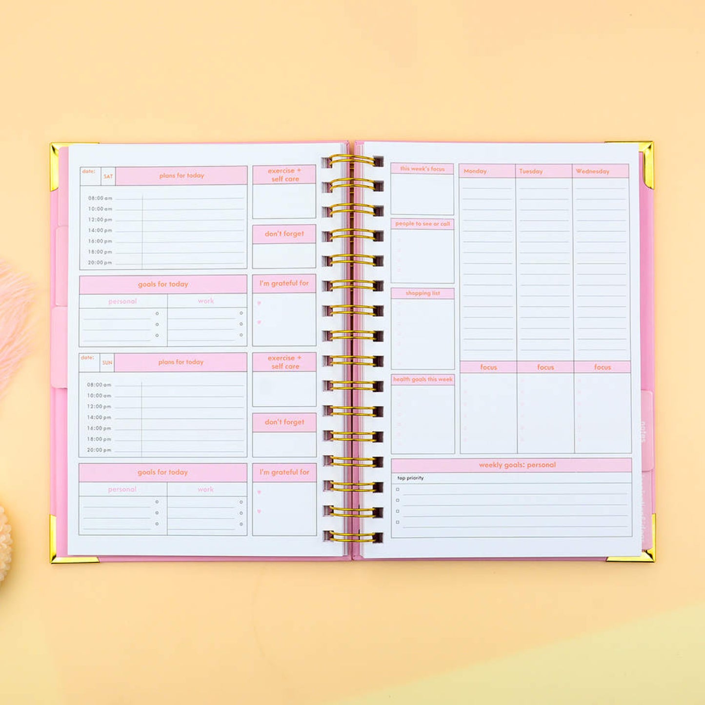 bold plannerbe bold undated goals planner