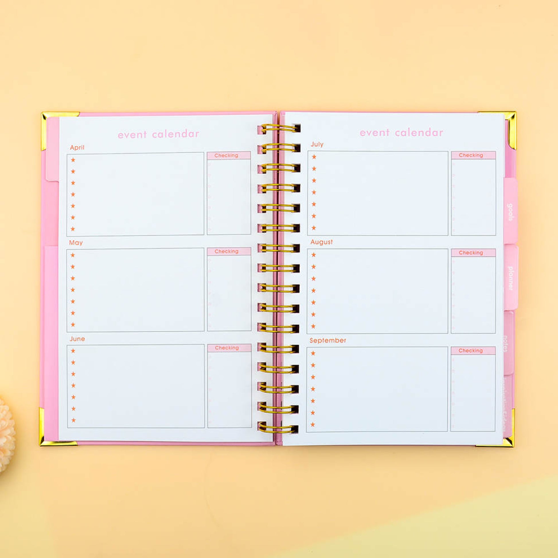 bold plannerbe bold undated goals planner