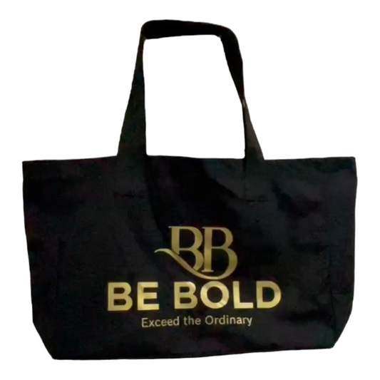 bold chic crafted canvas tote bag